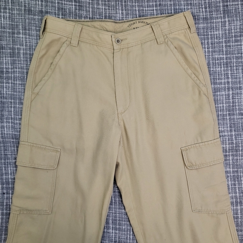 Tommy Bahama Relax Cargo Pants Cotton/Tencel Khaki Tan Men's 33X32